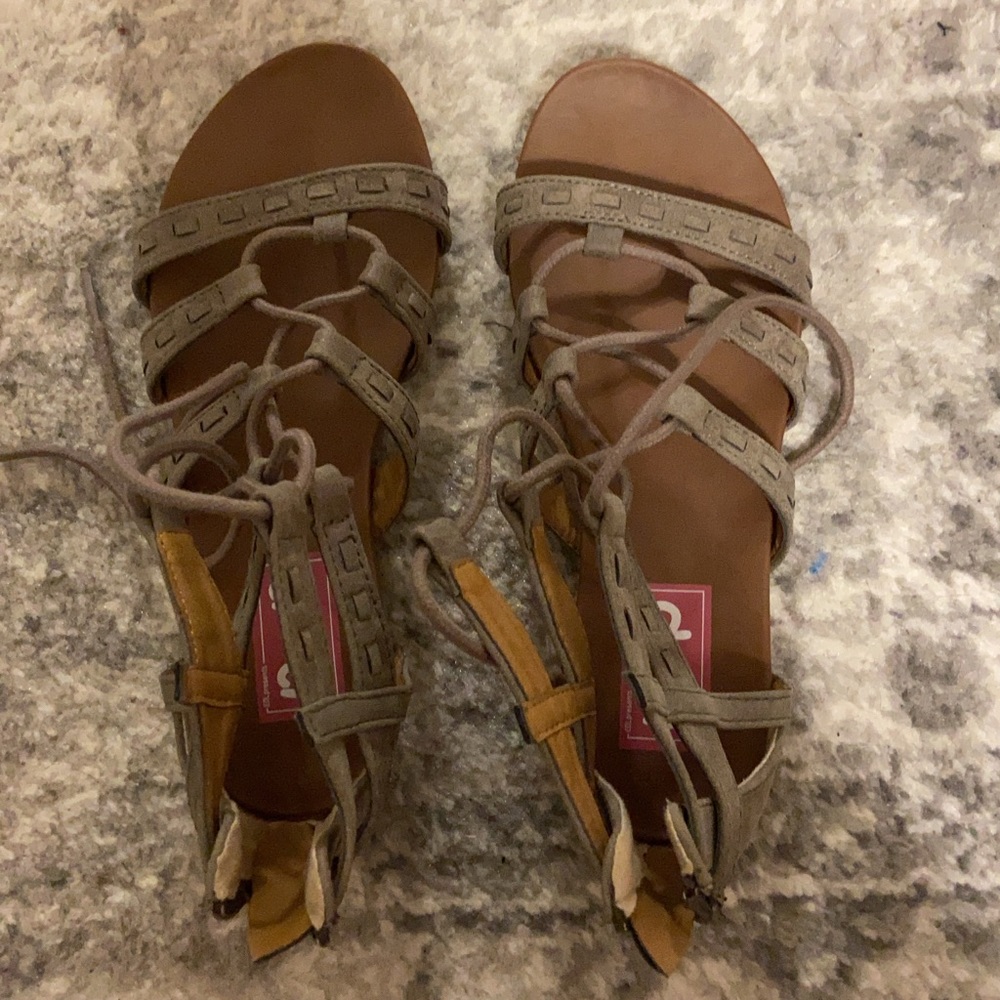 Light gray sandals